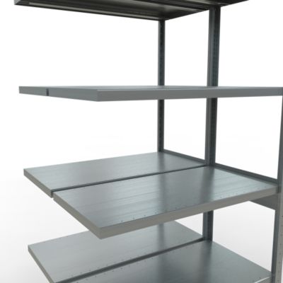 SCHULTE Lagertechnik - Stecks.Doppelanbaur. Typ 250 kg - 2500x1000x2x500 mm, 12 Böden