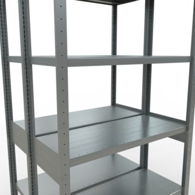 SCHULTE Lagertechnik - Stecks.Doppelgrundr. Typ 250 kg - 2500x1000x2x400 mm, 12 Böden