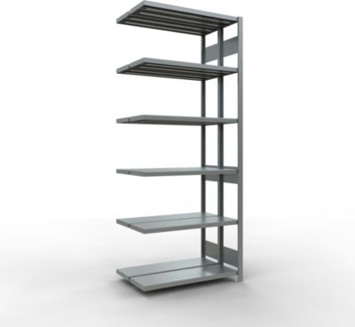 SCHULTE Technique de Stockage - Double montage enfichable. Type 250 kg - 2500x1000x2x300 mm, 12 tablettes