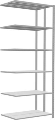 SCHULTE Technique de Stockage - Double montage enfichable. Type 250 kg - 2500x1000x2x300 mm, 12 tablettes