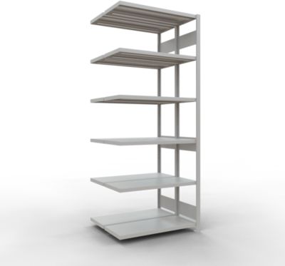 SCHULTE Technique de Stockage - Double montage enfichable. Type 250 kg - 2500x1000x2x400 mm, 12 tablettes