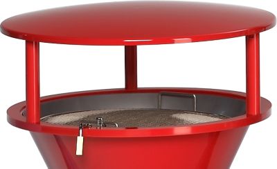 Schutzdach, für Standascher, aus Kunststoff, rot