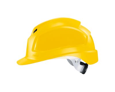 Schutzhelm Uvex pheos B-WR, EN 397, Schirm & Belüftung, Größen 52-61, gelb