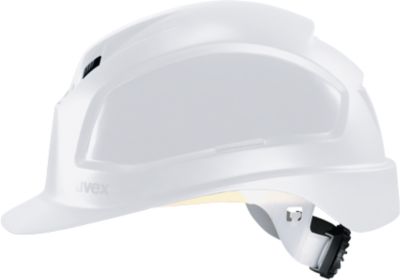 Schutzhelm Uvex pheos B-WR, EN 397, Schirm & Belüftung, Grössen 52-61, weiss
