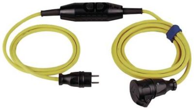 Schutzkontaktverlängerung 16 A 230 V 4,5m H07RN-F 3x1,5 mm2 gelb