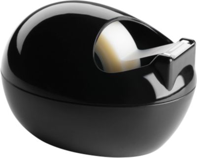 Scotch™ Karim Rashid Tischabroller, schwarz + Scotch® Magic™ unsichtbares Klebeband, 19 mm x 7,5 m, incl. 1 Rolle