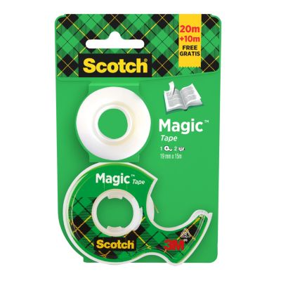 Scotch Magic Klebeband, transparent, matt, 19mm x 15m +10 m GRATIS