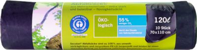Secolan® Schwerlast-Abfallsäcke, COEX, 120 l, grau, 10 Stück