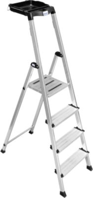 Secury Stufen-Stehleiter, 4 Stufen