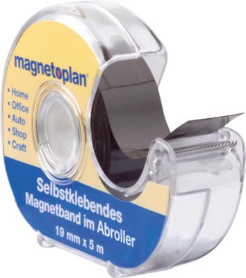 Selbstklebendes Magnetband im Abroller