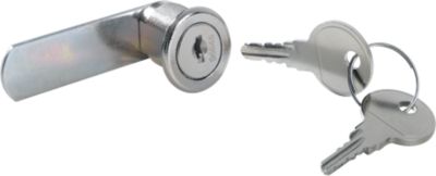 Serrure à cylindre standard, pour verrou de type B, L 20 mm, jusqu'à 500 diff. fermetures, pouvant être équipé ultérieurement, zamak
