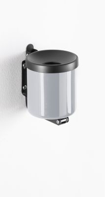 Sicherheitsaschenbecher, H 100 x ø 90 mm, silber