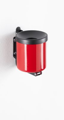 Sicherheitsaschenbecher, H 1100 x ø 90 mm, rot
