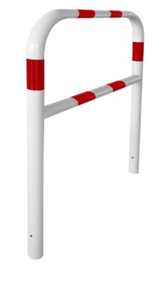 Sicherheitsgitter, zum Einbetonieren, L 1000 mm, weiß/rot