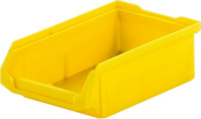 Sichtlagerkasten SSI Schäfer Serie PROFI LF 210, Polypropylen, L 168 x B 103 x H 52 mm, 0,5 l, gelb