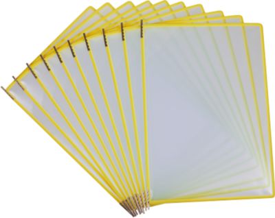 Sichttafel Tarifold Easy Load Pro, DIN A4, 10 St., Eckverschluss, Metalldrehzapfen, gelb