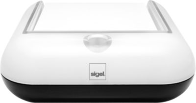 SIGEL Haftnotiz-Spender eyestyle, B 110 mm x H 40 mm x T 110 mm, weiß, inkl. 200 Blatt