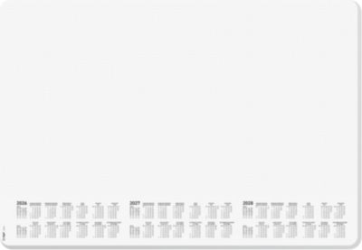 Sigel Papier-Schreibunterlage, Punktraster, weiß, ca. A2, Kalender 2026/2027/2028, DE/EN/FR/NL, 30 Blatt