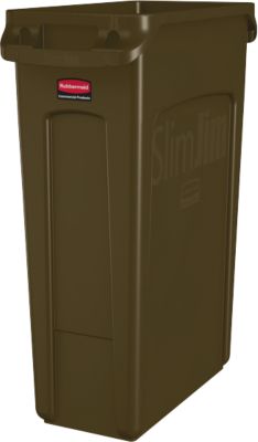 Slim Jim® Abfallbehälter, 87 Liter, braun