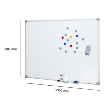 Sparset MAULpro Whiteboard 2000 + Gratis Zubehör Set, platingrau
