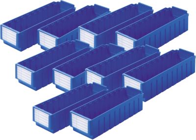 Sparset Regalkasten RK 421 blau, 10 Stück