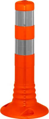 Sperrpfosten Flexipfosten, selbstaufrichtend, H 450 mm, orange-silber