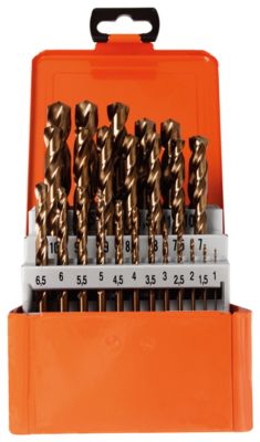 Spiralbohrer-Set Projahn BASIC, 25 kurze Spiralbohrer, in Metallkassette