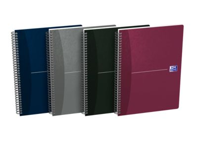 Spiralbuch Oxford Office Essentials, B5, Softcover, 90 Blatt, punktkariert, 5 Stück, Optik Paper®, weiß
