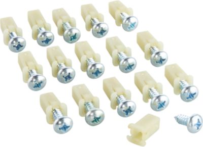Spreizmutterset für Schäfer Shop Pure Lochwände AST31, 16-teilig, Tragkraft bis 5 kg pro Stück, Metall und Kunststoff