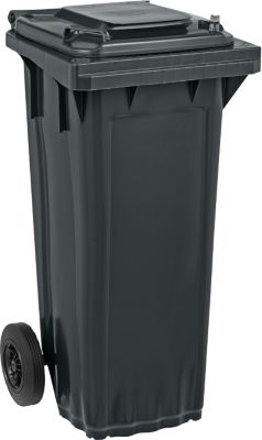 SSI Schäfer Mülltonne GMT, 60 l, bis 40 kg, fahrbar, vorbereitet für Chipaufnahme, PE, schwarzgrau