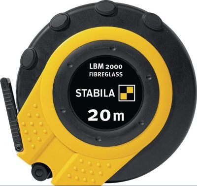 STABILA Kapselbandmaß LBM 2000 FIBREGLASS, Länge 20 m, Bandbreite 13 mm, EG III, PC/ABS-Gehäuse