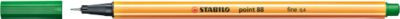 STABILO Fineliner Point 88, 0,4 mm, 10 Stück, grün