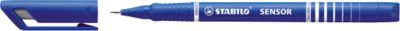 Stabilo Fineliner Sensor, Strichbreite 0,3 mm, blau, 10 St.