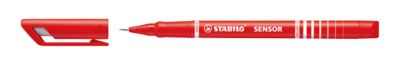 Stabilo Fineliner Sensor, Strichbreite 0,3 mm, rot, 10 St.