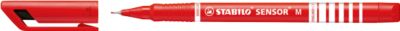 Stabilo Fineliner Sensor, Strichbreite 0,7 mm, rot, 10 St.