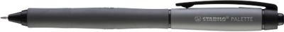 STABILO® Gelschreiber Palette, Metallspitze, Strichstärke 0,4 mm, nachfüllbar, 10 Stück, schwarz