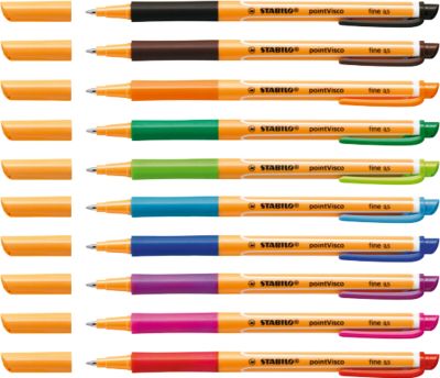 STABILO® Tintenroller PointVisco®, 10er Set
