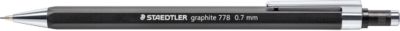 STAEDTLER Druckbleistift graphit, Sechskant-Griffzone, Radierer, HB, 0,7 mm, schwarz