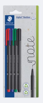 Staedtler Fineliner triplus 334, Strichstärke 0,3 mm, farbsortiert, 4 Stück