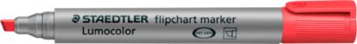 STAEDTLER Flipchartmarker Lumocolor rot, 2-5 mm, Keilspitze
