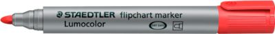 STAEDTLER Flipchartmarker Lumocolor rot, 2 mm, Rundspitze