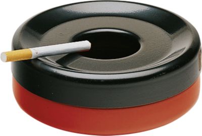 Stahl-Sicherheitsaschenbecher, rot/schwarz