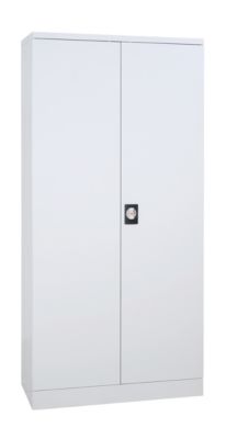 Stahlschrank, 4 Fachböden, 5 OH, H 1950 x B 920 x T 500 mm, lichtgrau/lichtgrau