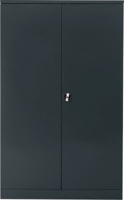Stahlschrank, H 1950 x B 1200 x T 420 mm, anthrazitgrau 7016