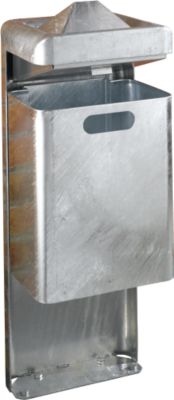 Standascher-/Abfallkombination, 35 l, verzinkt