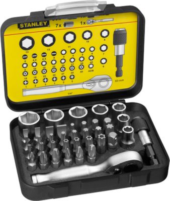 STANLEY "1/4" Bit-Satz, 25mm, 39-tlg.