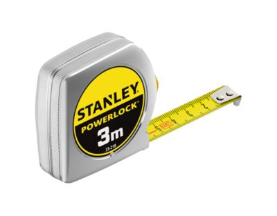 STANLEY Bandmaß PowerLock®, Metallgehäuse, 3m