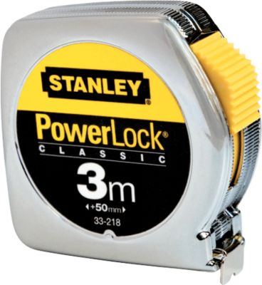 STANLEY Bandmaß PowerLock®, Metallgehäuse, 3m