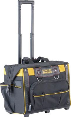 STANLEY Werkzeugkoffer Fatmax, B 500 x T 360 x H 410 mm, Teleskopgriff, Rollen, 600-Denier Nylon, schwarz gelb