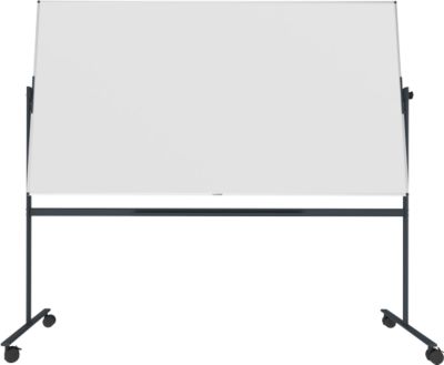 Stativ-Drehtafel Legamaster UNITE, magnetisch, drehbar um 360°, B 2200 x T 12,6 x H 1200 mm, lackierter Stahl, weiß